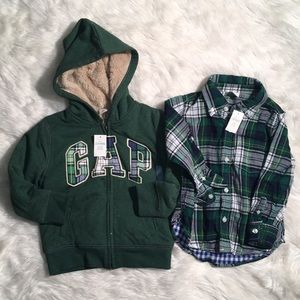 Gap jacket and flannel